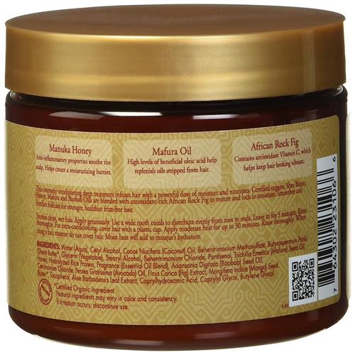 Masque hydratant intensif au miel de Manuka et à l'huile de Mafura Sheamoisture, 340 g