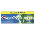Crest +X Dentifrice blanchissant complet Outlast 40 mm, Menthe, 153 g, Paquet de 2, 1,83 kg (Paquet de 2)