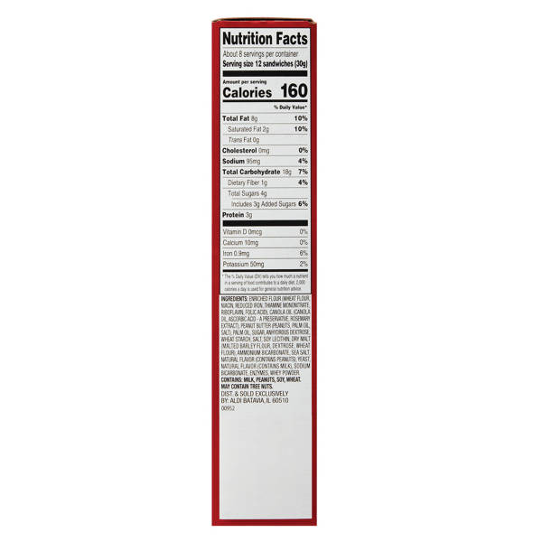 Savoritz Mini Biscuits Sandwich Beurre de Cacahuète, 249 g
