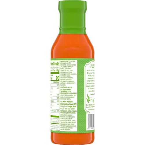 Sauce pour ailes de poulet style Buffalo Simple Truth Biologique 375 ml