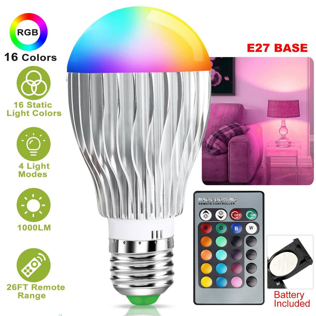 Ampoule LED 9W E27 RVB