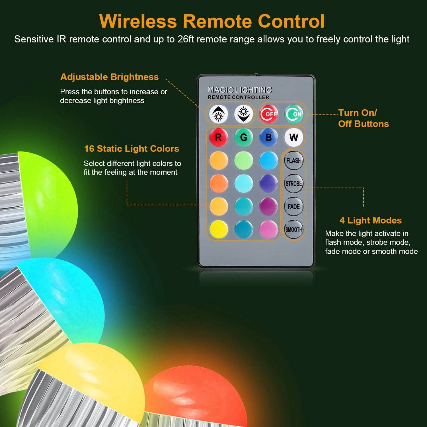 Ampoule LED 9W E27 RVB