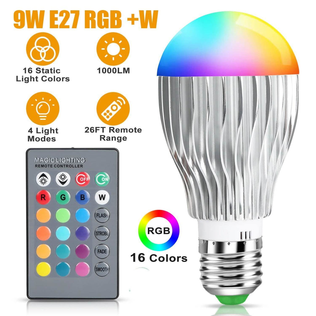 Ampoule LED 9W E27 RVB