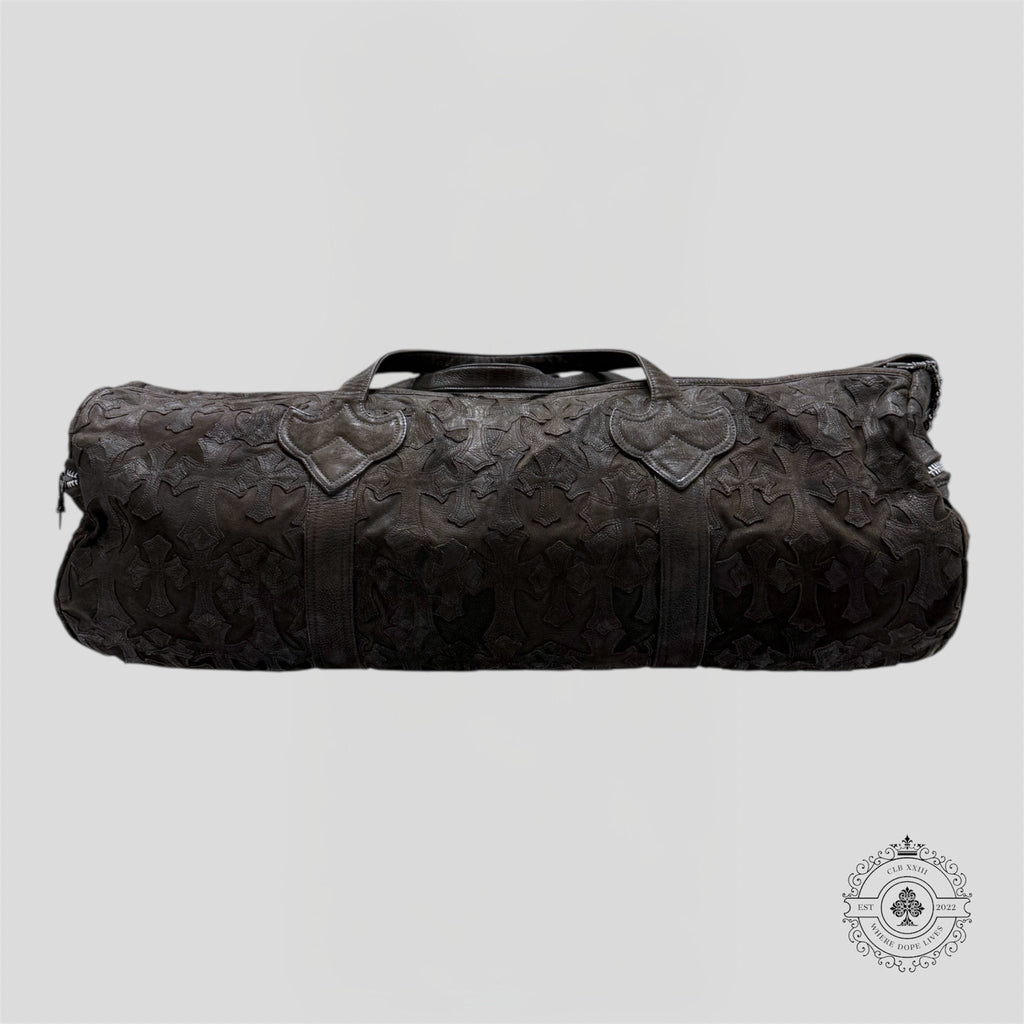 Sac polochon XXL Chrome Hearts à patchs croix