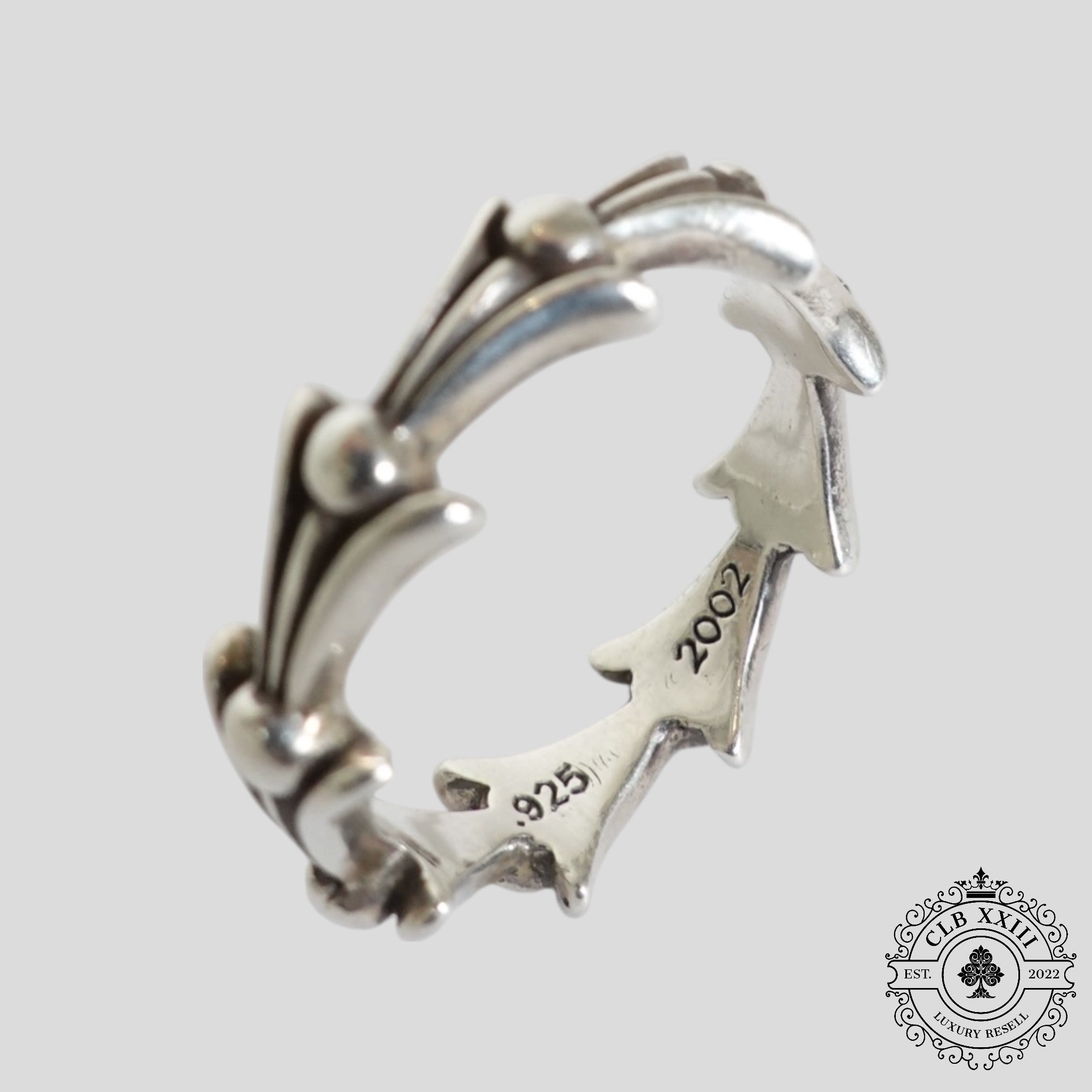 Bague Chrome Hearts Crosstail en argent
