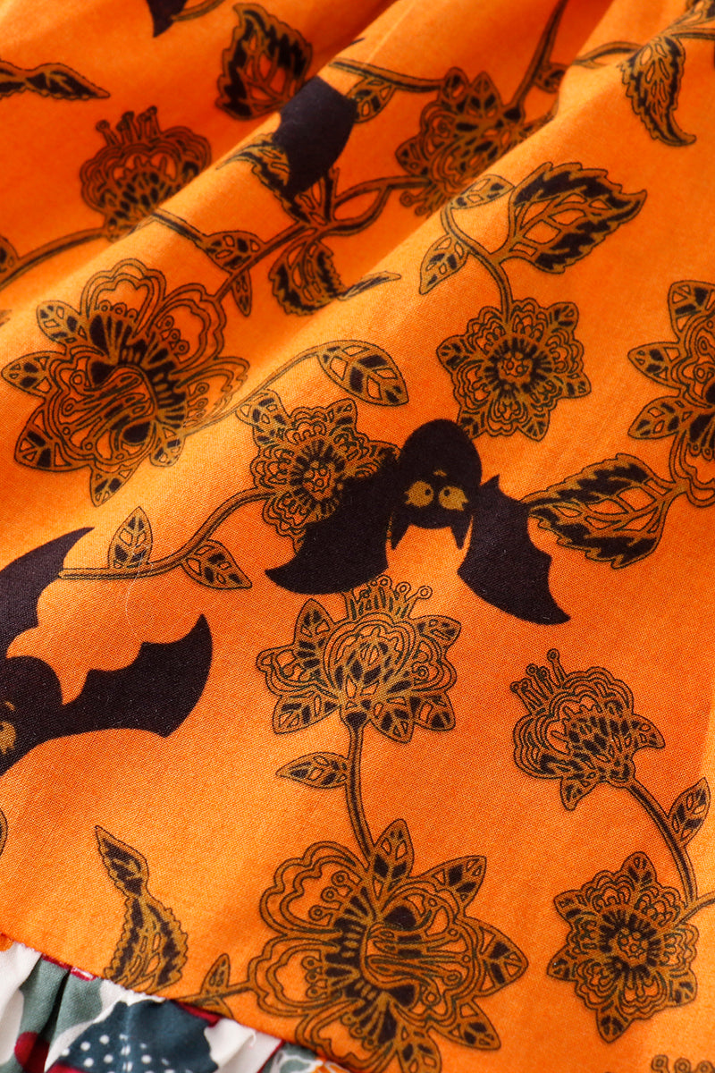 Robe chasuble imprimée Halloween jaune platine