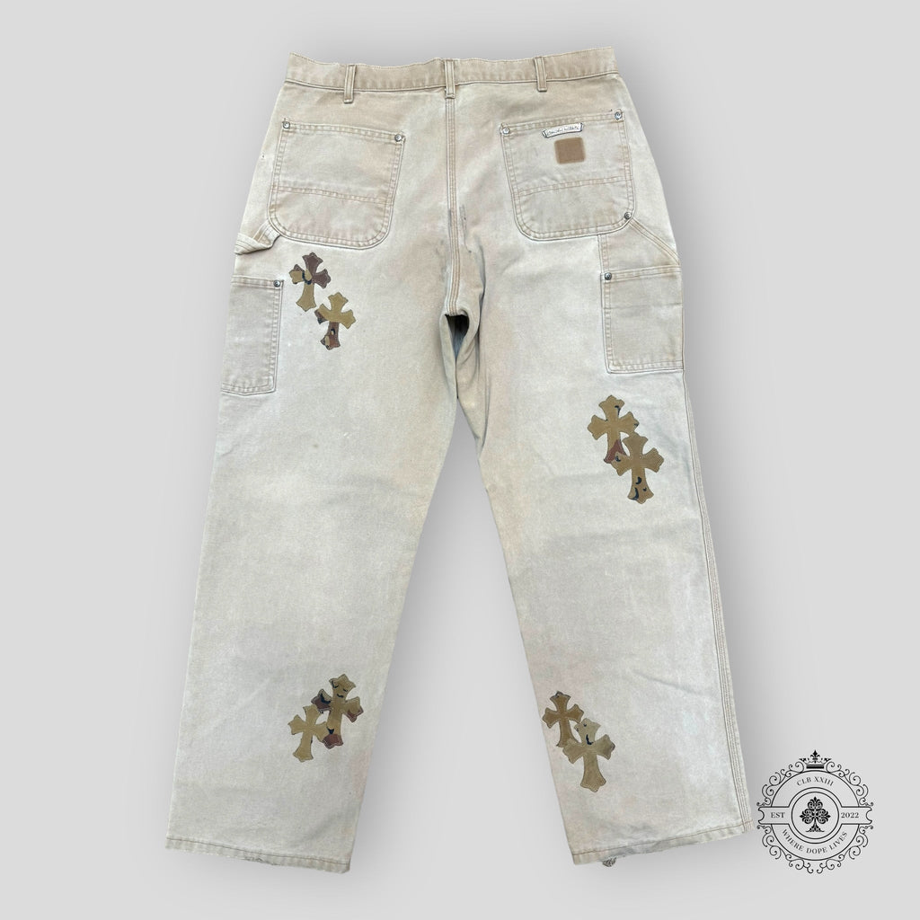 Pantalon de charpentier Chrome Hearts Sex Records avec patch