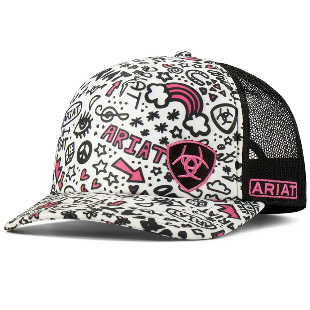 Casquette Trucker Ariat Doodles pour femme