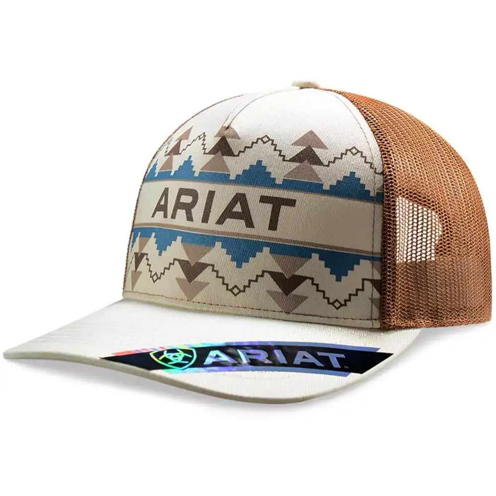 Casquette de camionneur Ariat motif Southwest (kaki) - Femme