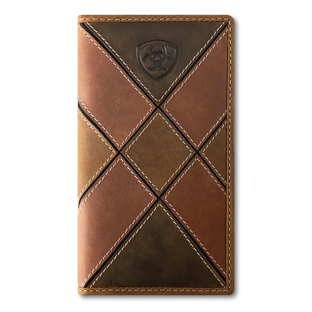 Portefeuille Rodéo gaufré patchwork Ariat pour hommes