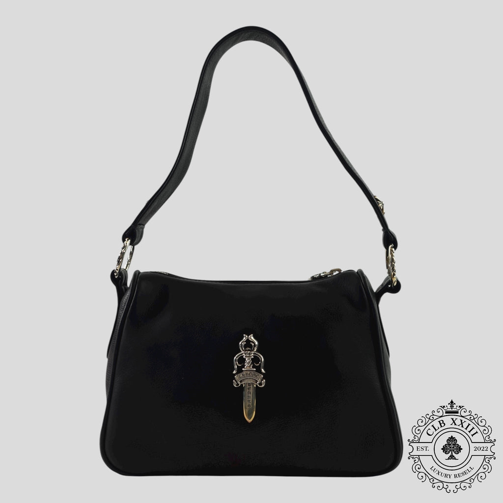 Sac en pépite de poulet Chrome Hearts noir