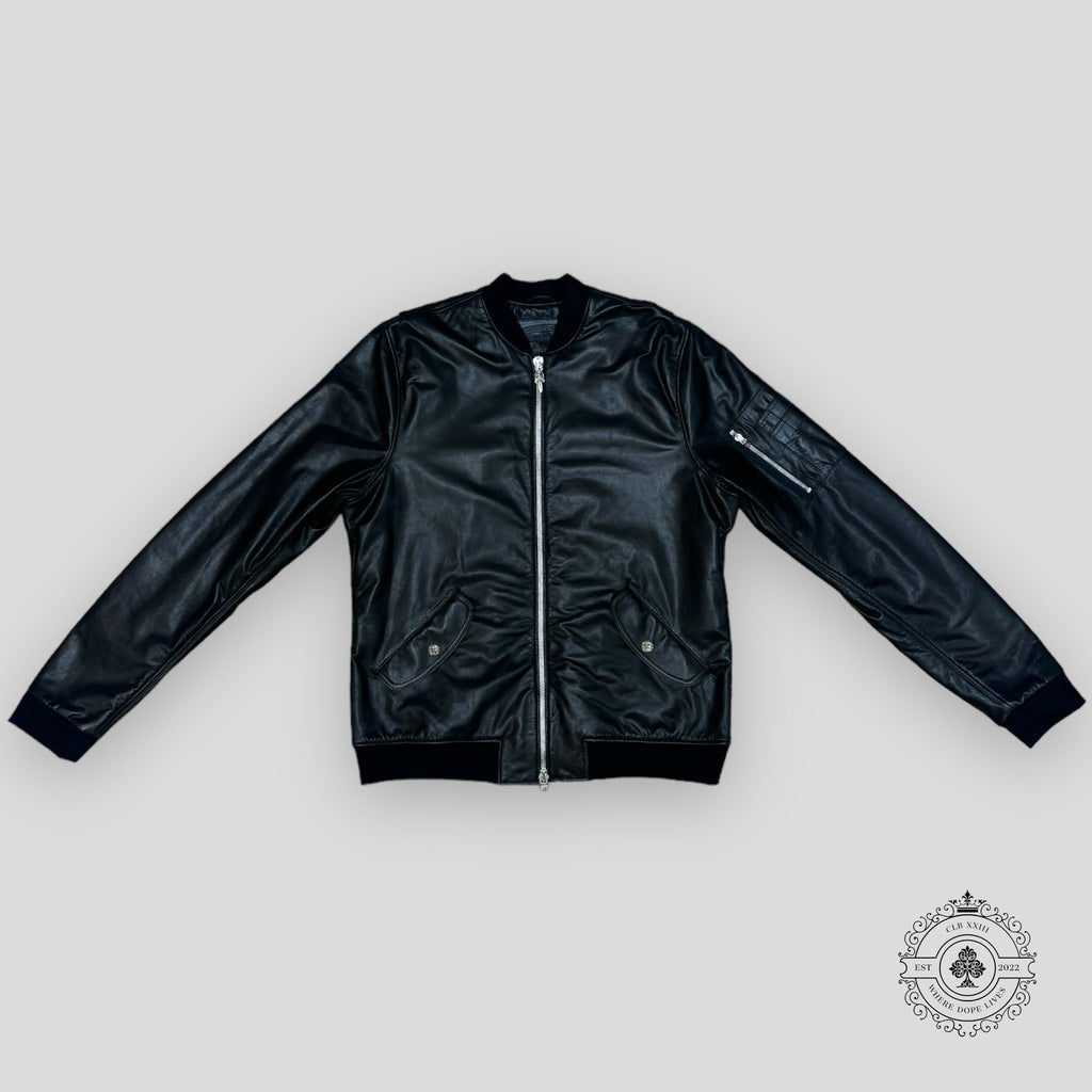 Veste en cuir Chrome Hearts