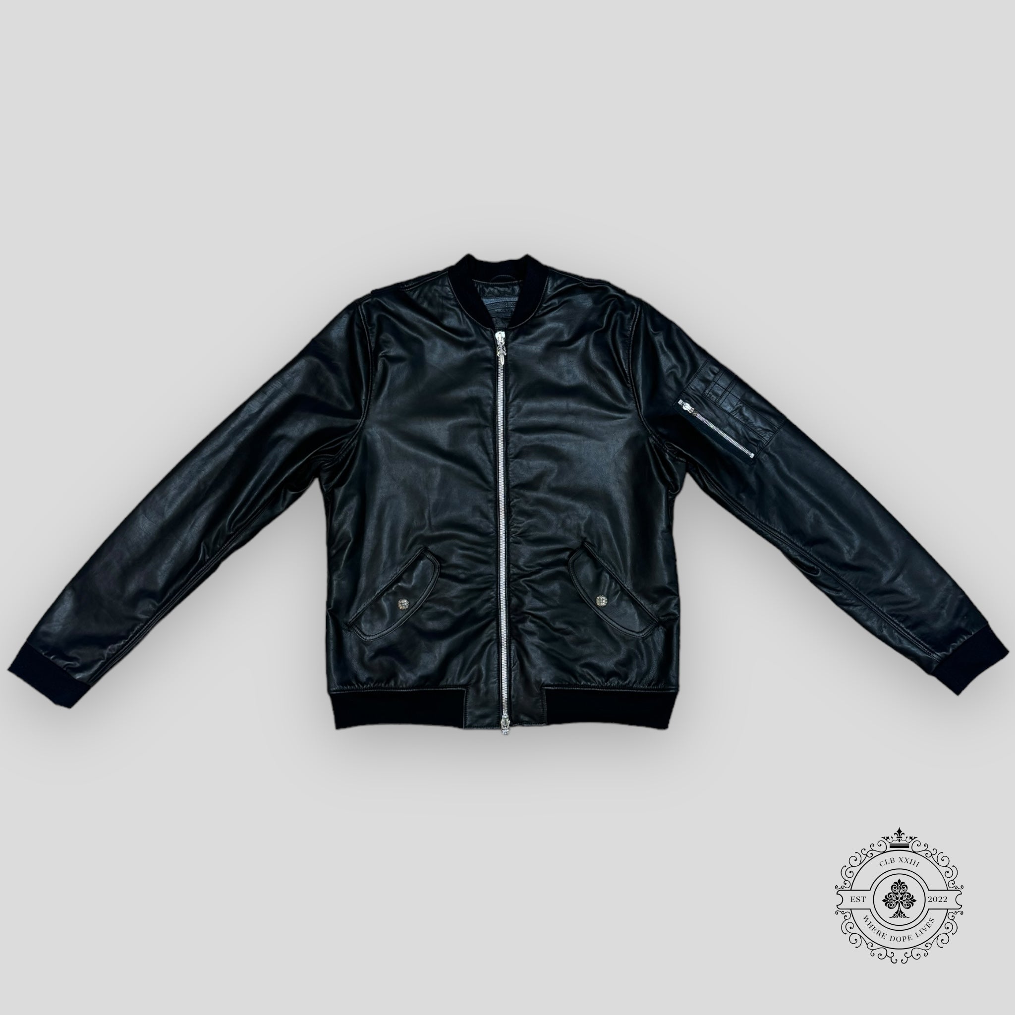 Veste en cuir Chrome Hearts