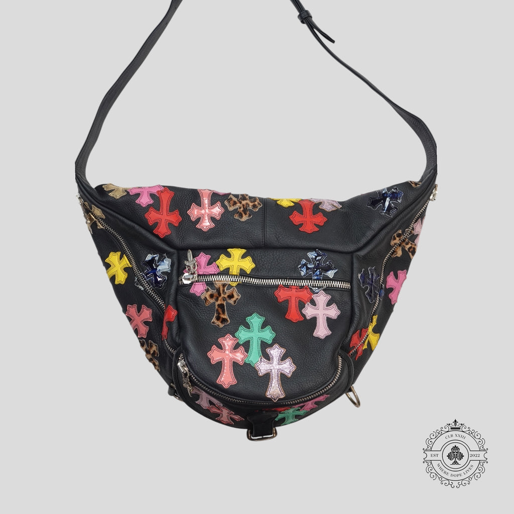 Sac banane Chrome Hearts XXL multicolore