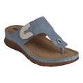 Sam Blue Thong Sandales Plates