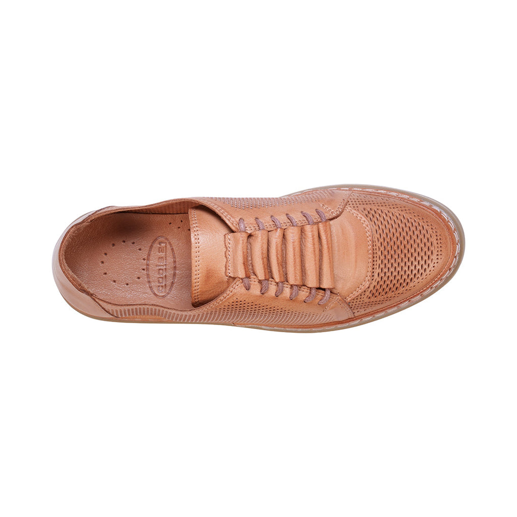 Baskets en cuir perforé à lacets invisibles Oscar Tan