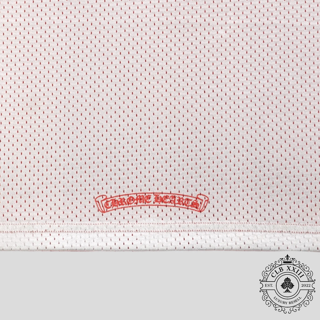 Maillot réversible en mesh Chrome Hearts Team 99 rouge