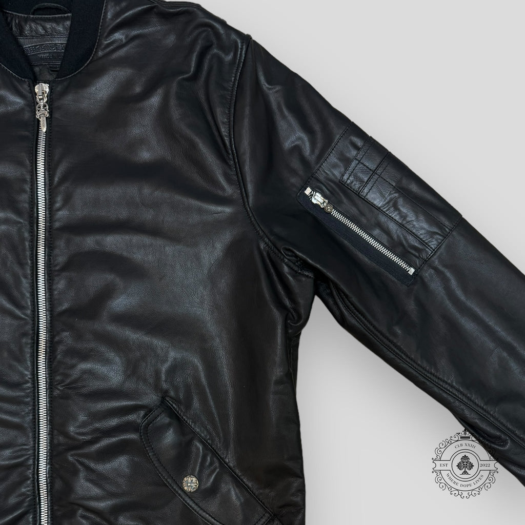 Veste en cuir Chrome Hearts