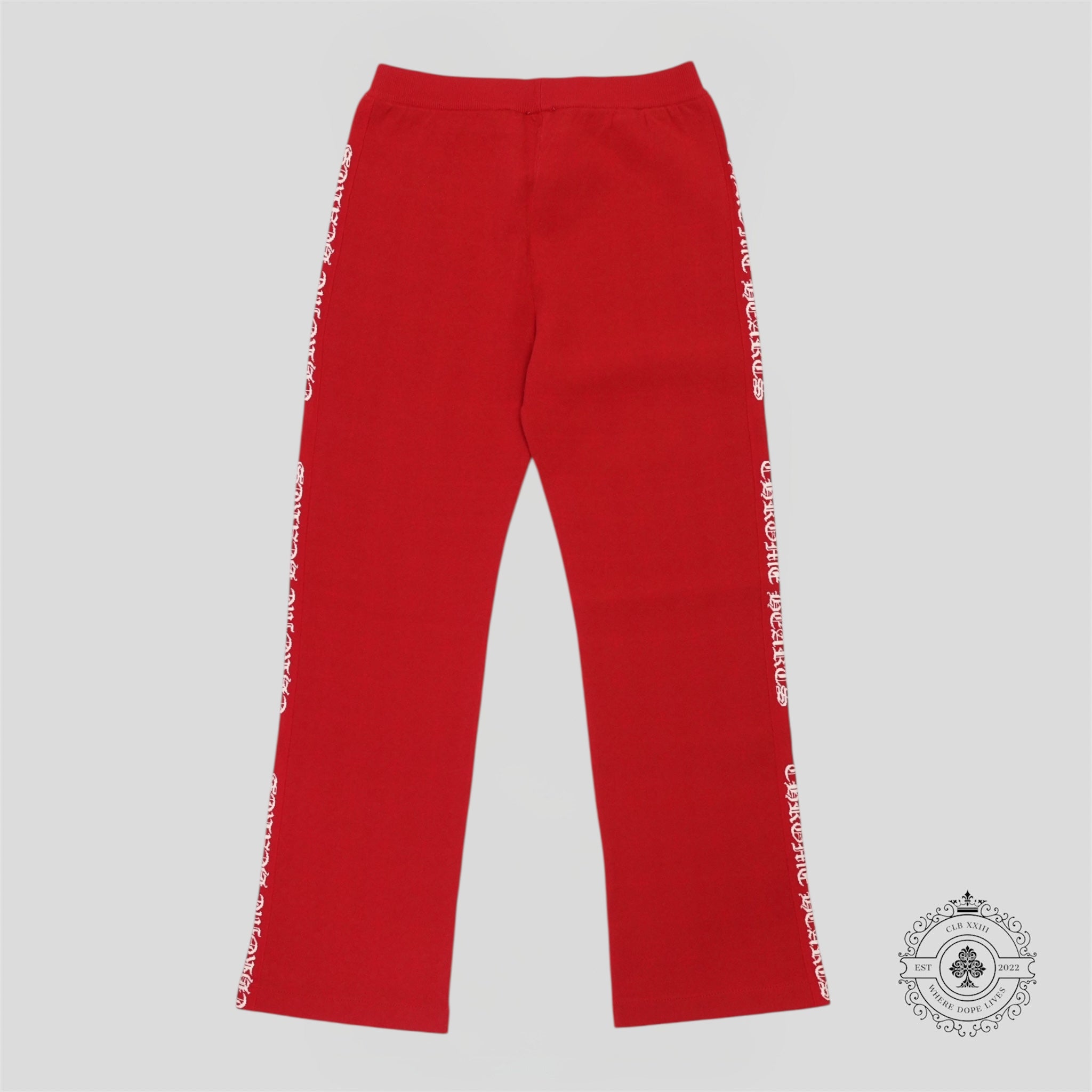 Pantalon Jacquard Chrome Hearts Plus Rouge