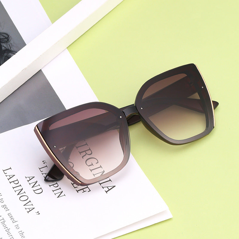 Lunettes de soleil œil-de-chat surdimensionnées pour femmes — Protection UV Tendance