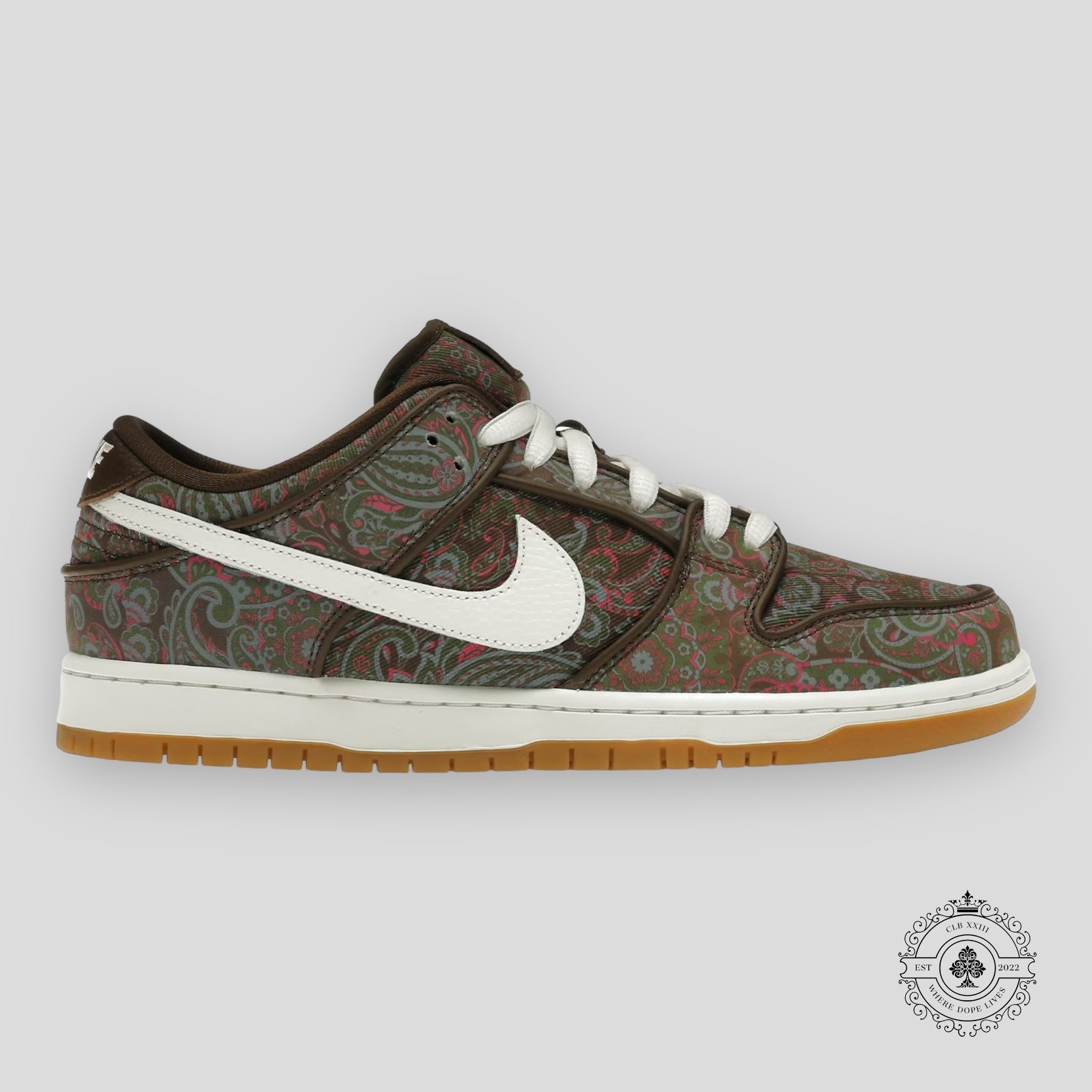 Nike SB Dunk Low Pro Marron Paisley