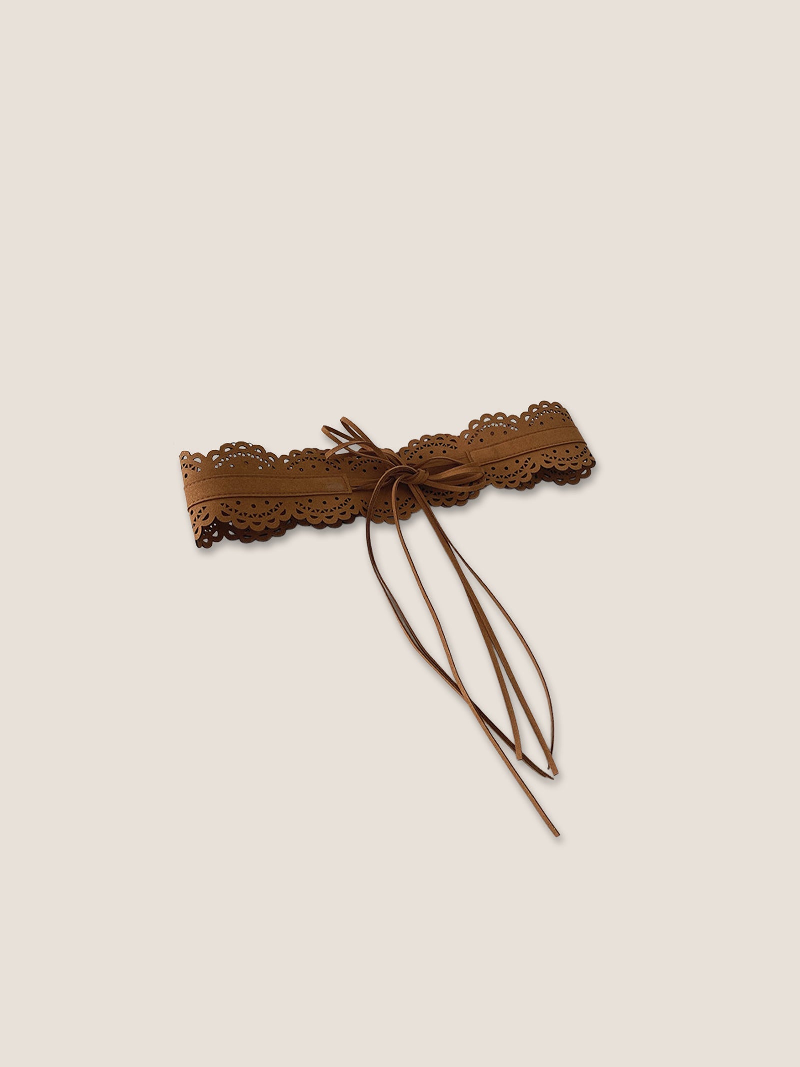 Ceinture serre-taille à bordure en dentelle