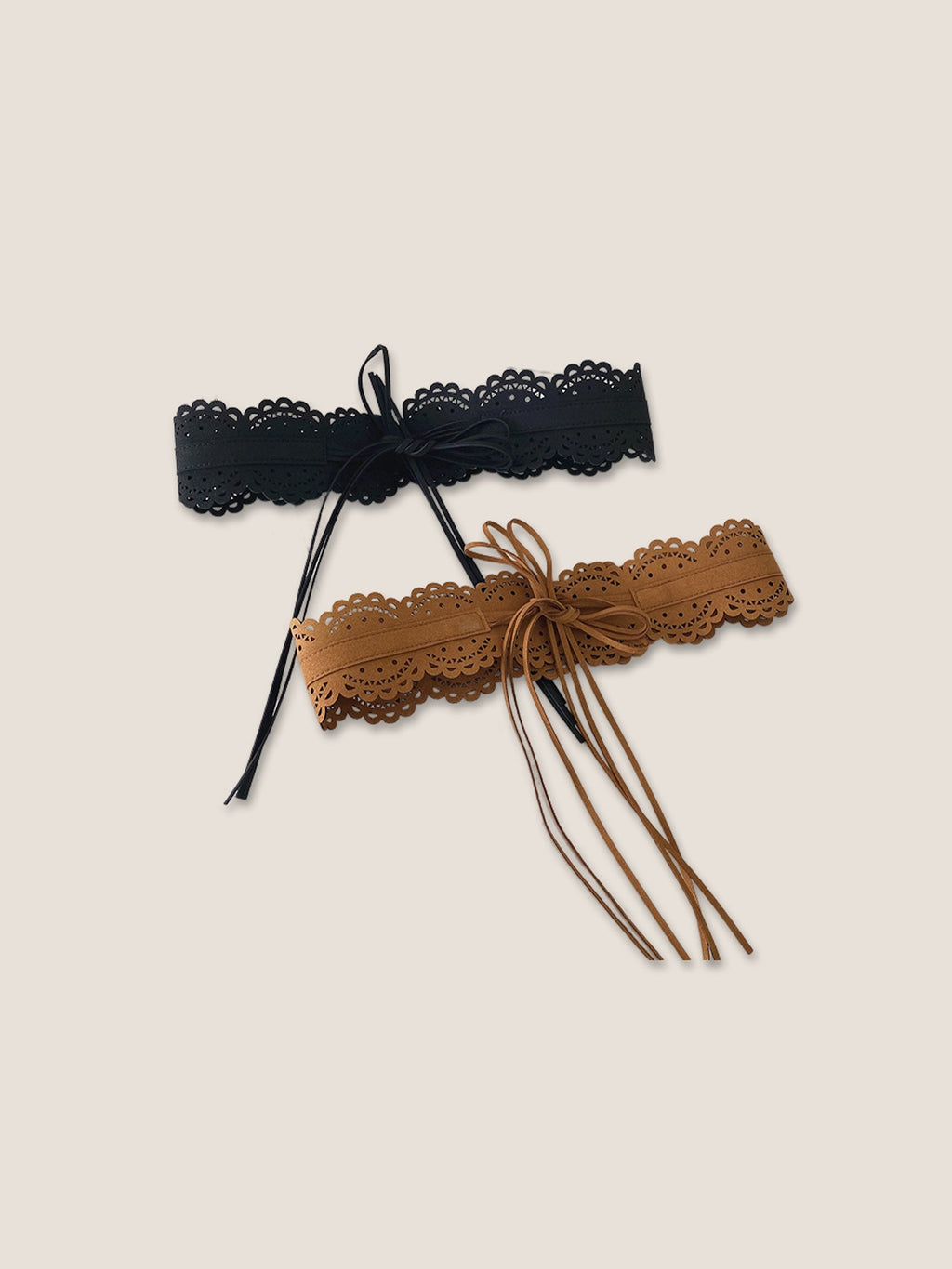 Ceinture serre-taille à bordure en dentelle