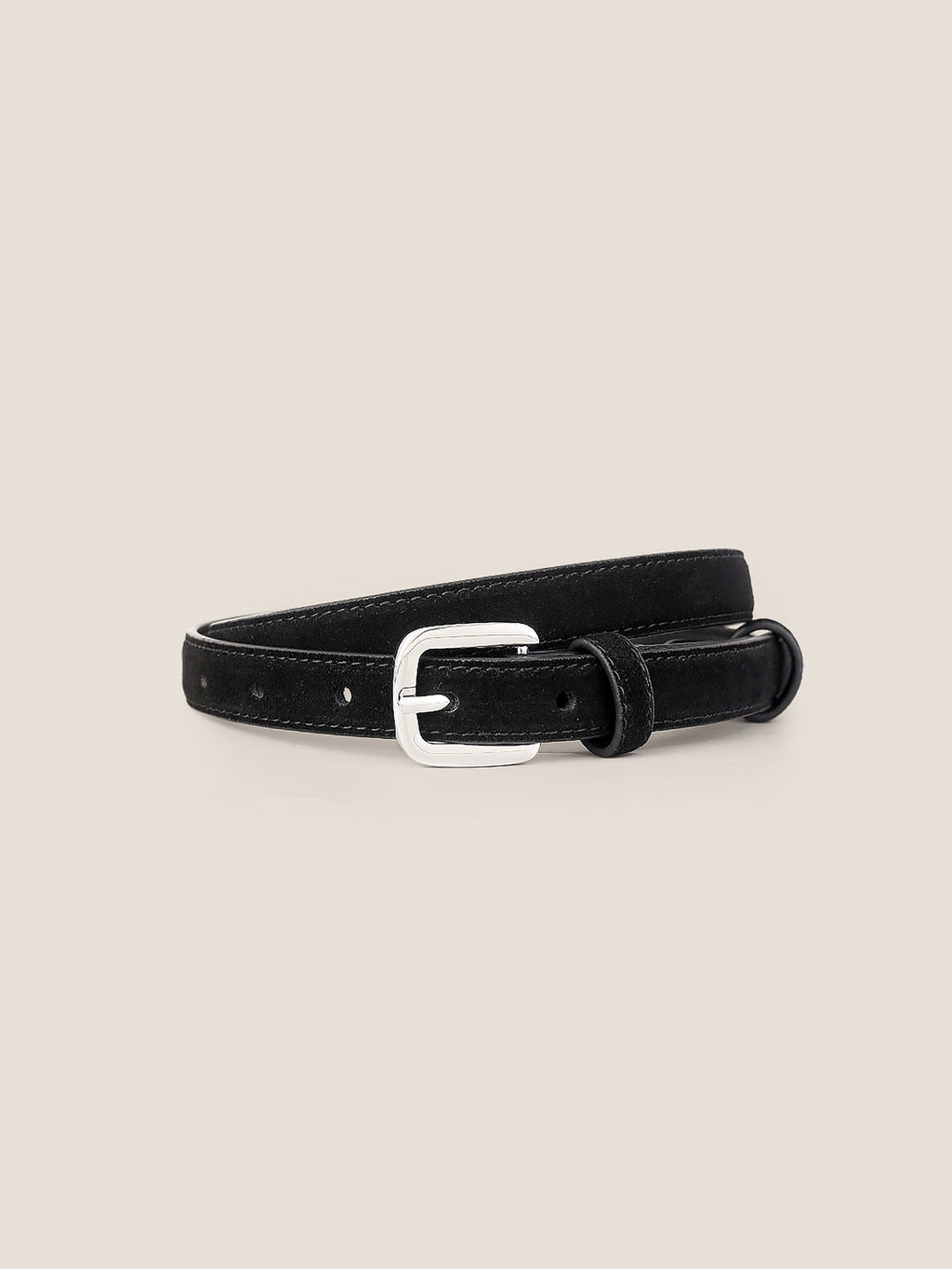 Ceinture décorative en daim de luxe avec boucle en alliage durable