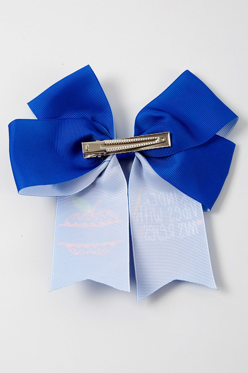 Chouchou floral bleu