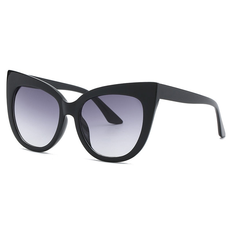 Lunettes de soleil oversize œil de chat pour femme UV400