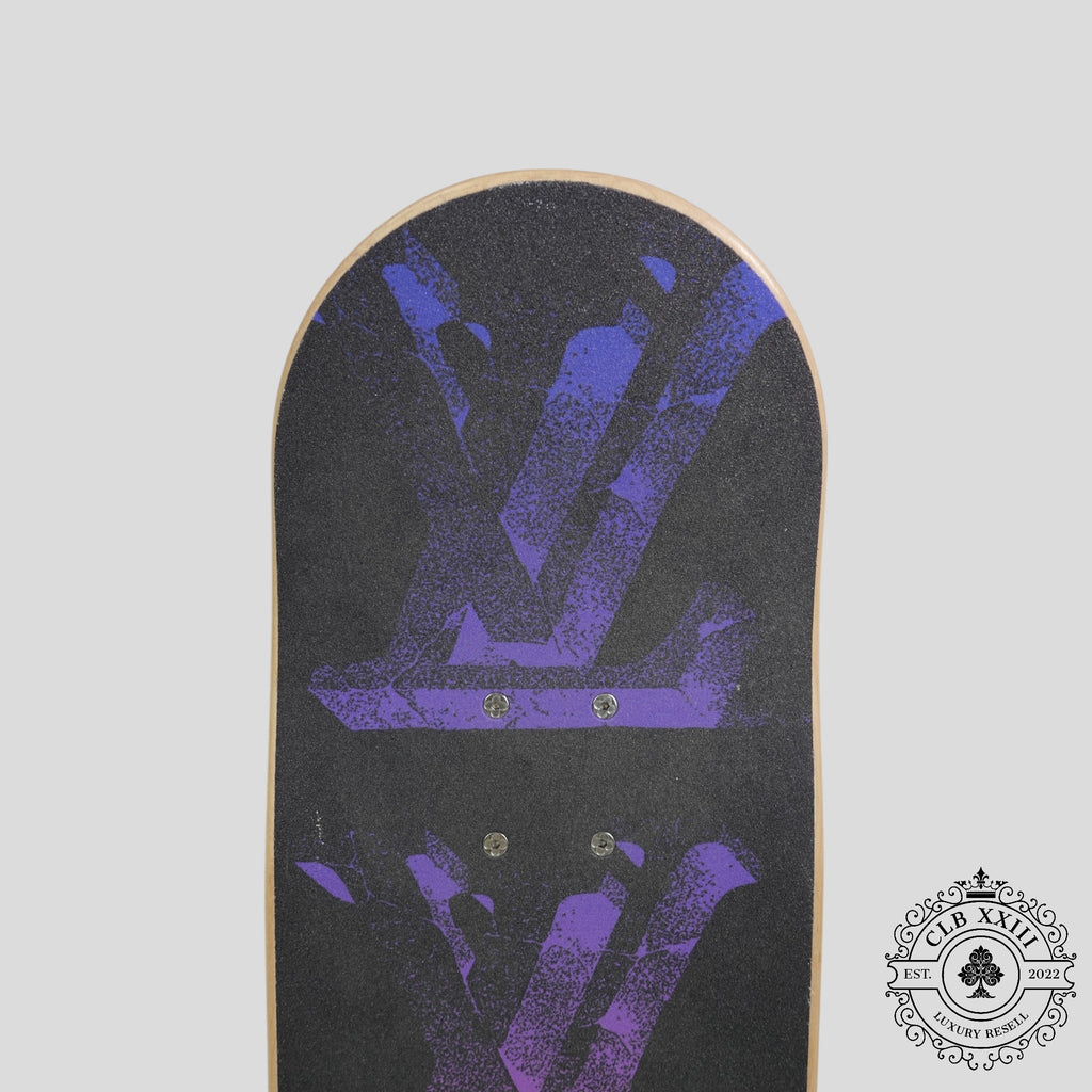 Skateboard Monogram Illusion Rose et Bleu Louis Vuitton