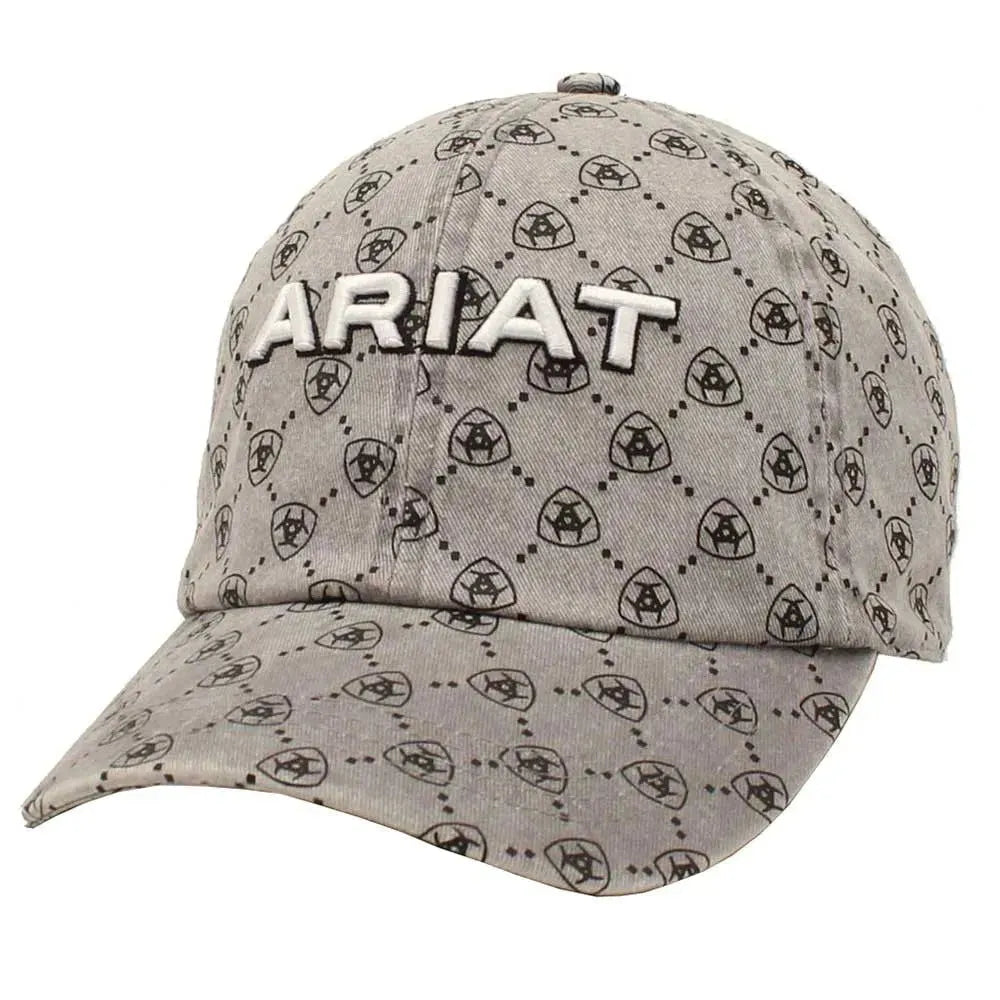 Casquette de baseball ARIAT Ponyflo Shield Pattern (gris)