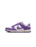 Nike Femme Dunk Low - Blanc/Framboise Noire