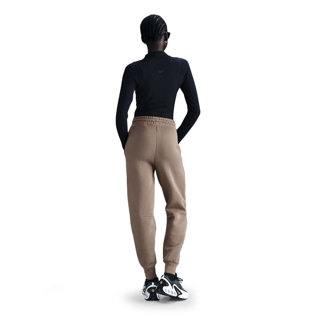 Pantalon de jogging Nike Sportswear Tech Fleece pour femme - Marron vison/Noir