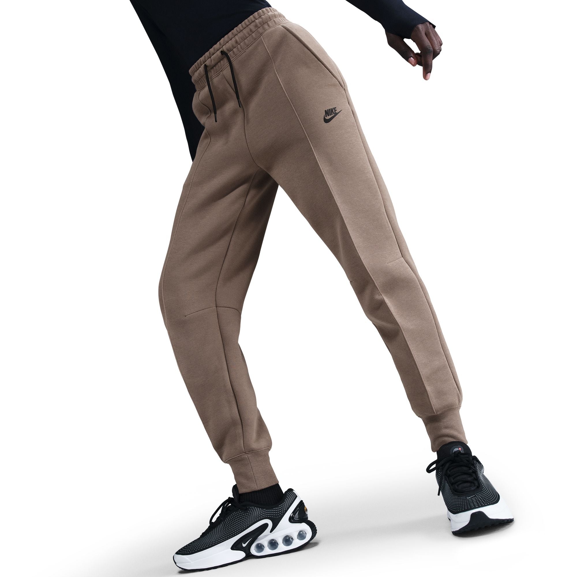 Pantalon de jogging Nike Sportswear Tech Fleece pour femme - Marron vison/Noir