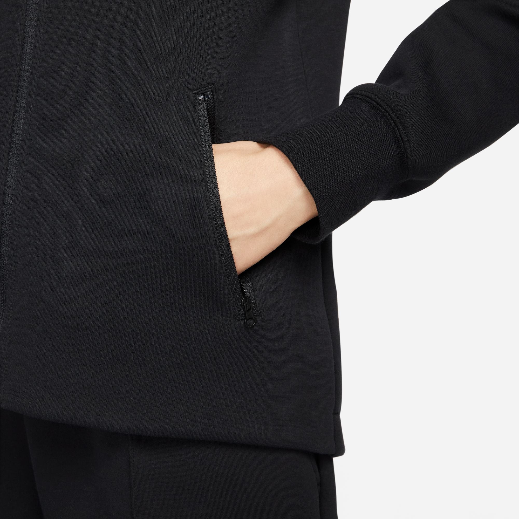 Haut à capuche Nike Sportswear Tech Fleece pour femme - Noir