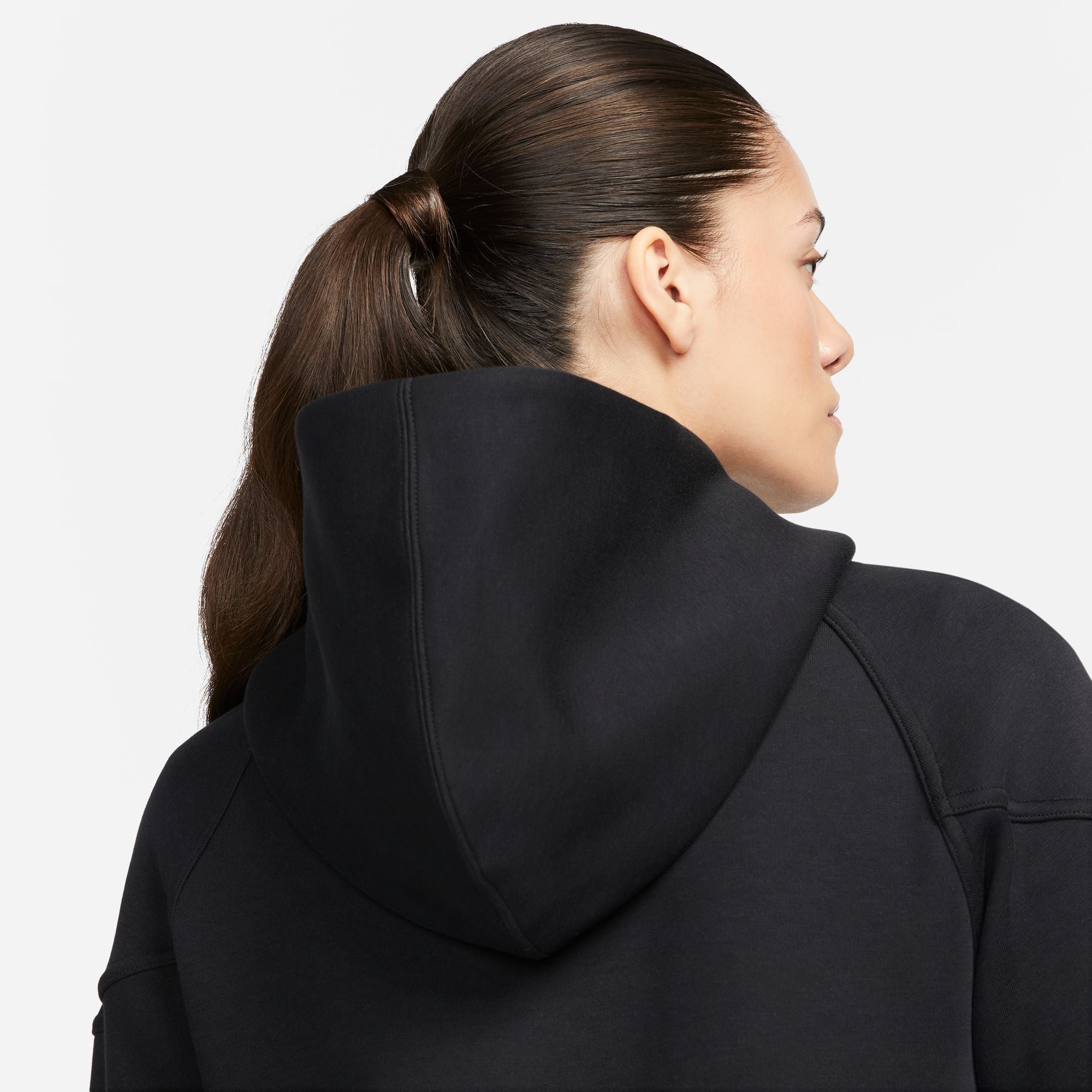 Haut à capuche Nike Sportswear Tech Fleece pour femme - Noir