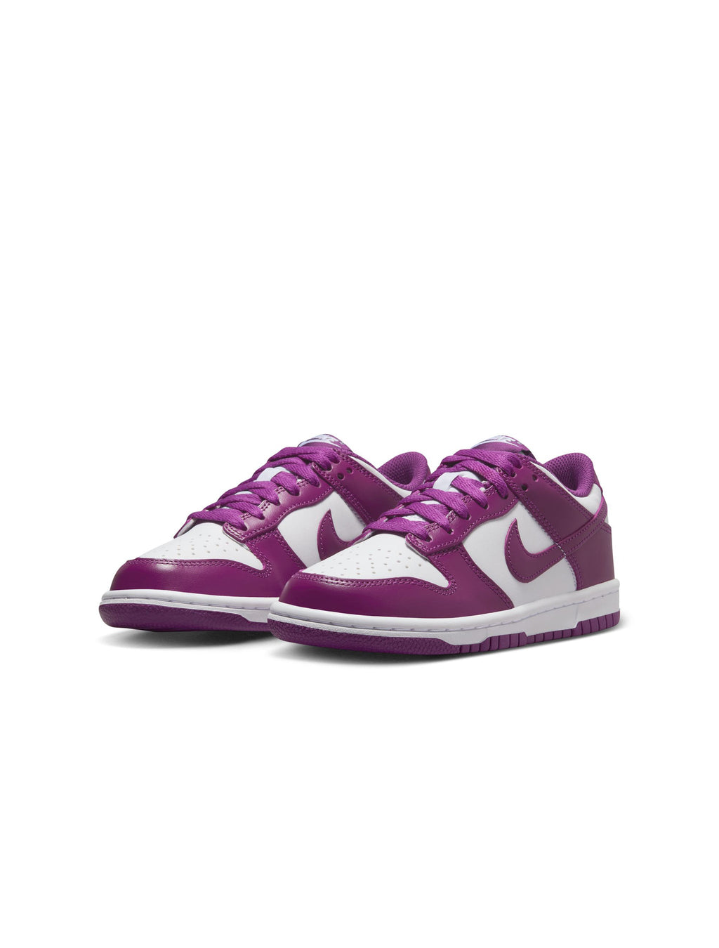 Nike Enfants Dunk Low - Blanc/Violet