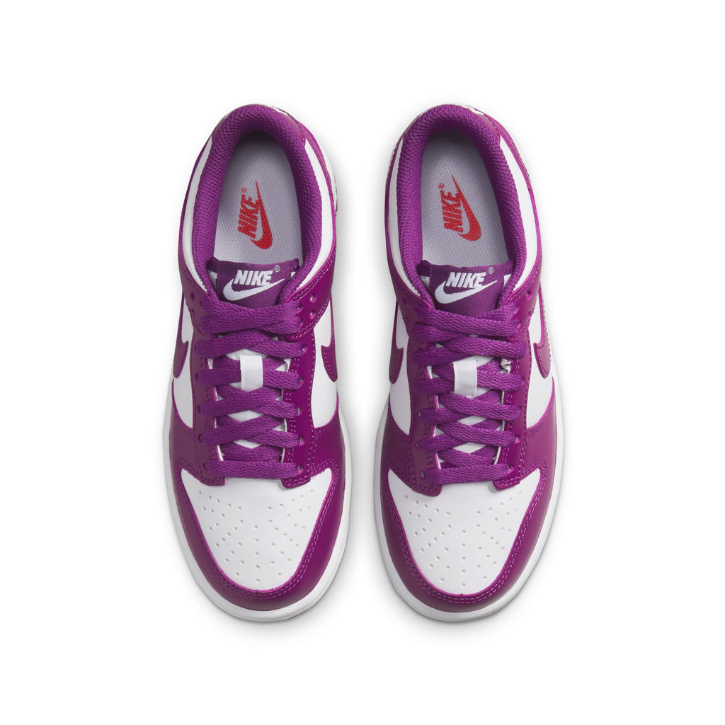 Nike Enfants Dunk Low - Blanc/Violet