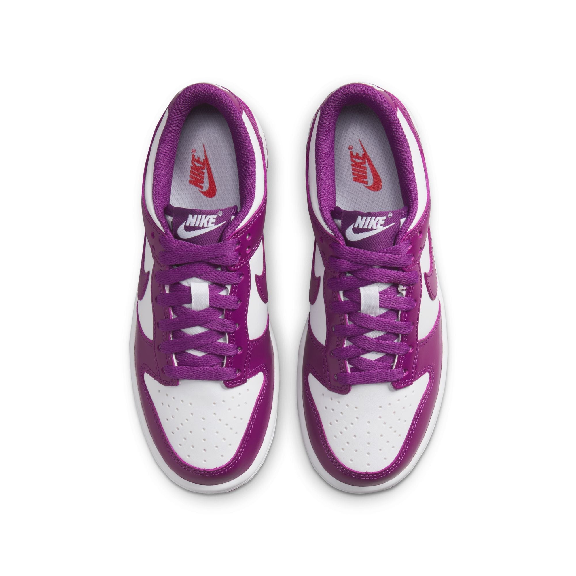 Nike Enfants Dunk Low - Blanc/Violet