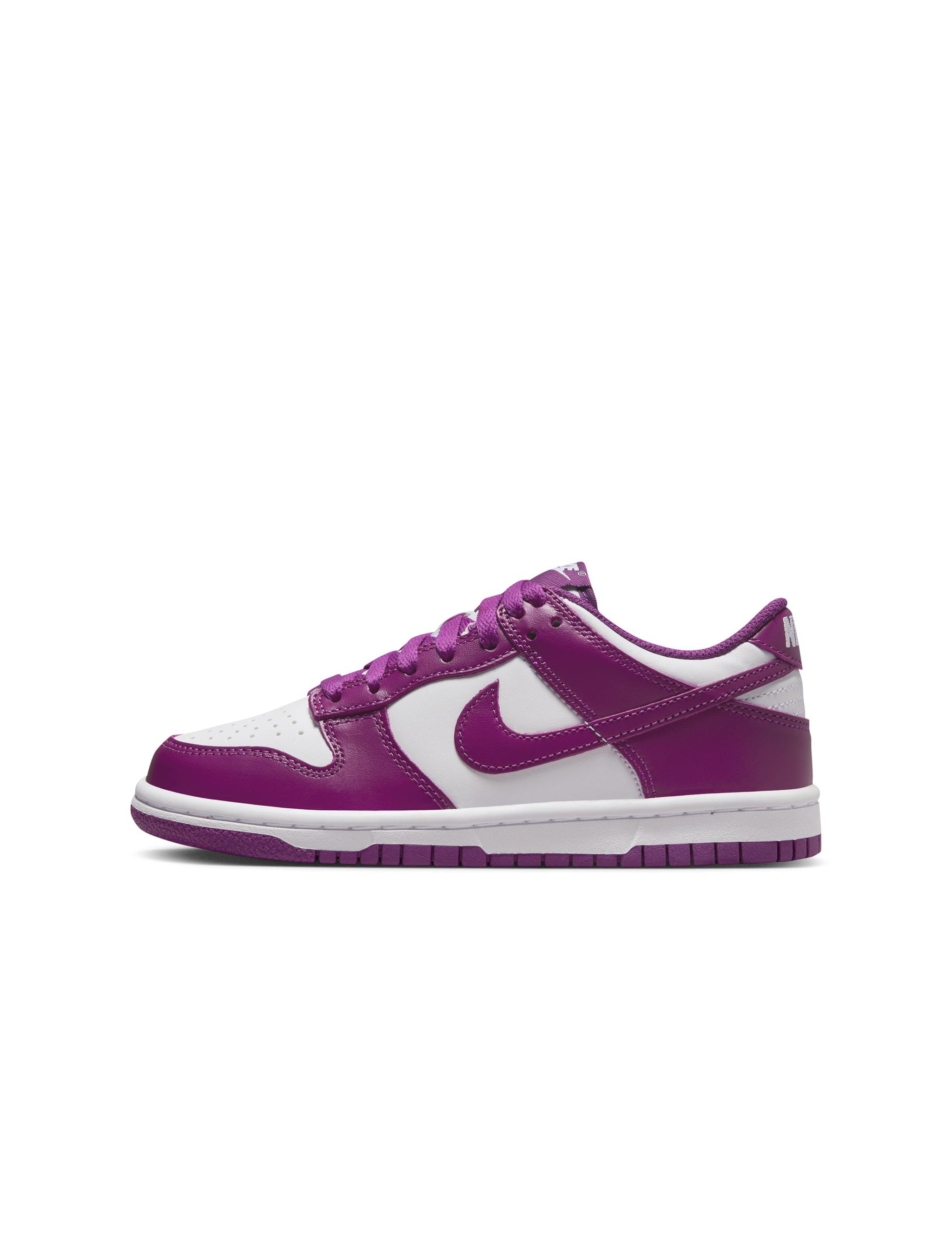 Nike Enfants Dunk Low - Blanc/Violet