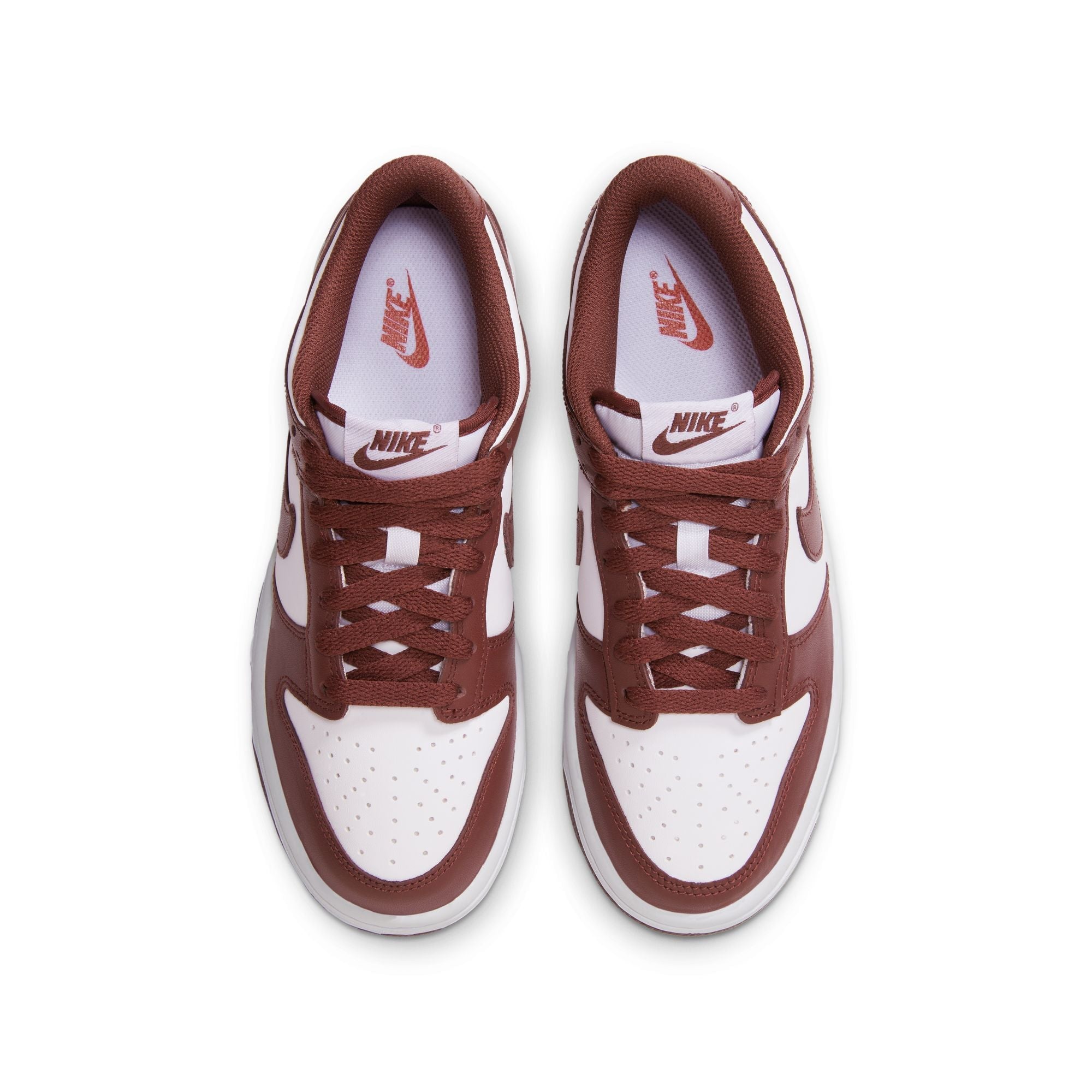 Nike Dunk Low pour Grand Enfant - Blanc/Bois de séquoia