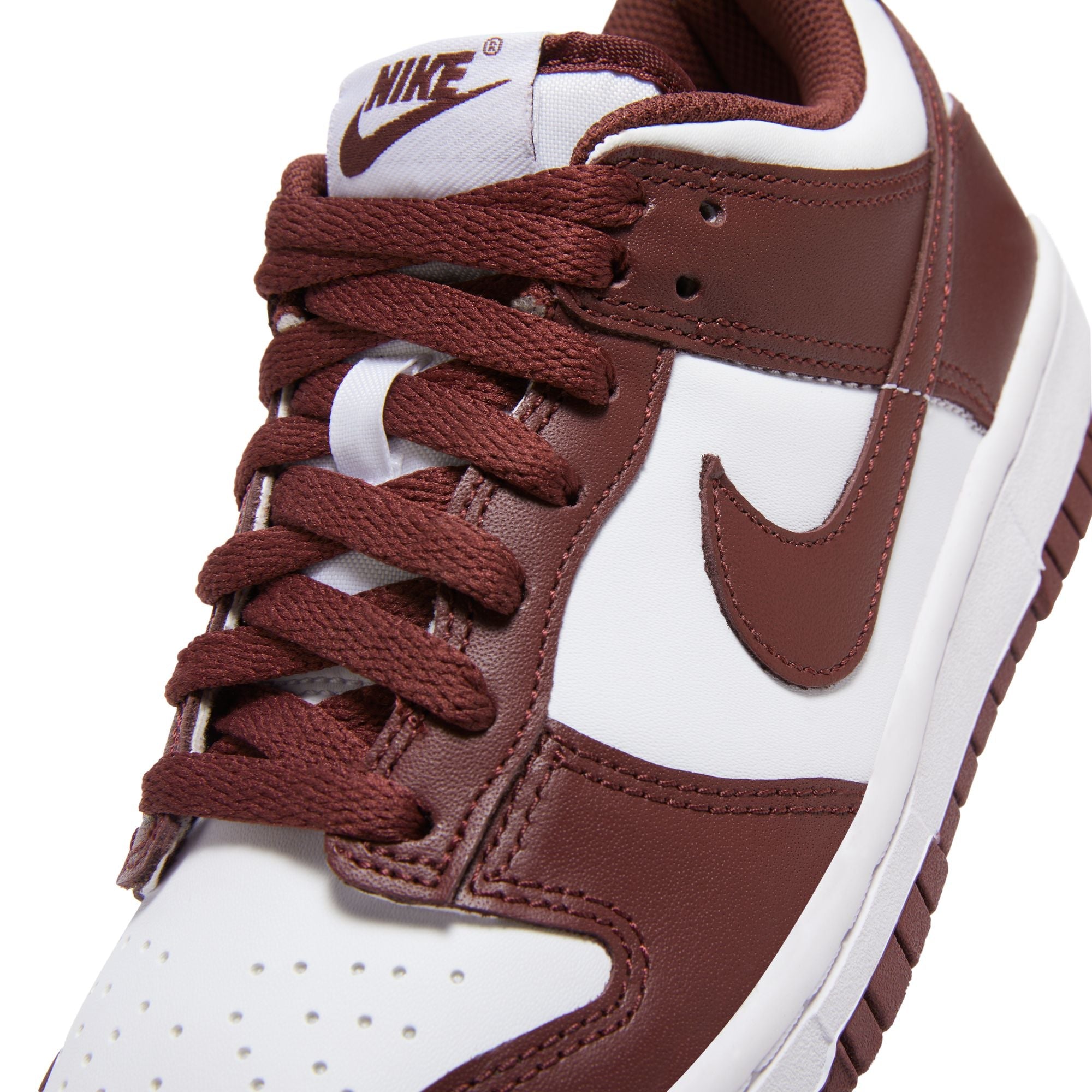 Nike Dunk Low pour Grand Enfant - Blanc/Bois de séquoia