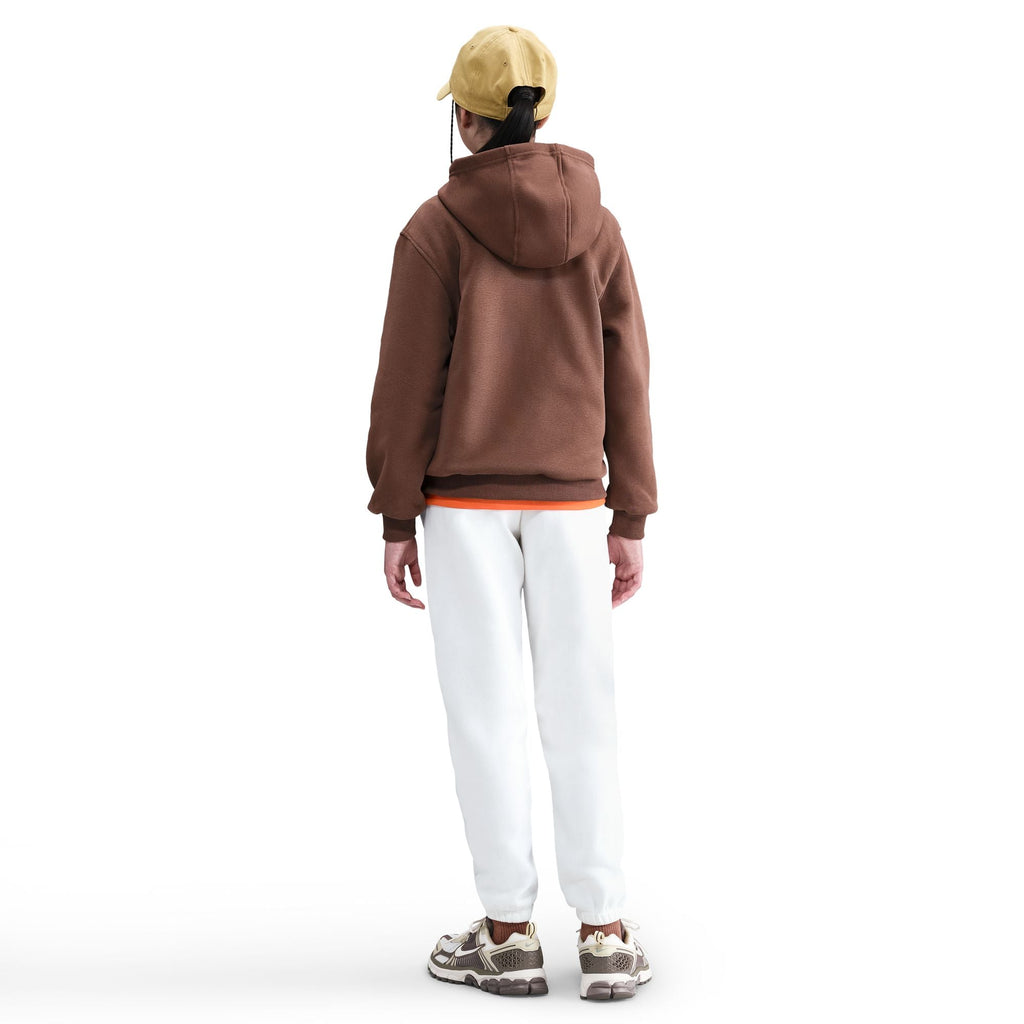 Haut à capuche en molleton Nike Big Kids - Fauna Brown/White
