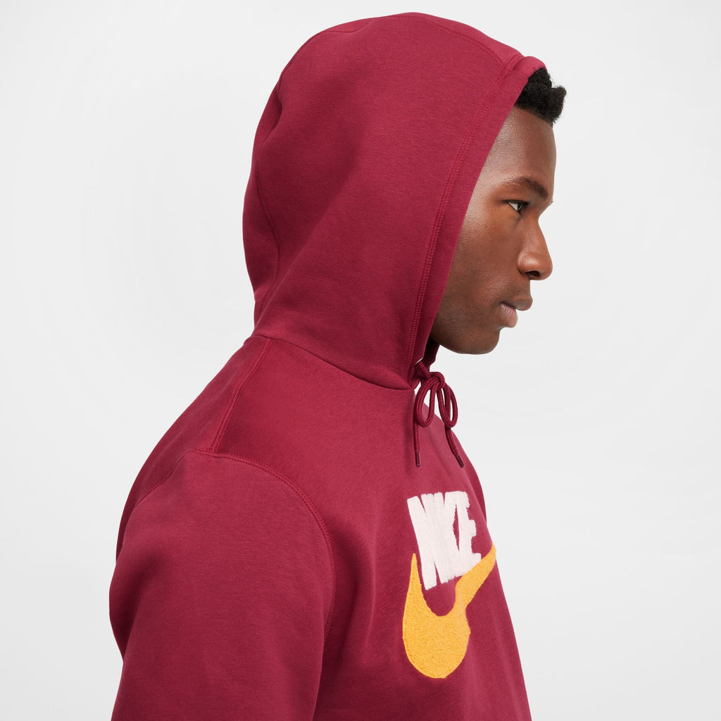 Sweat à capuche Nike Club Fleece pour Homme - Rouge équipe