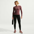 Legging Nike One pour Femme, taille haute, 7/8 - Noir/Blanc