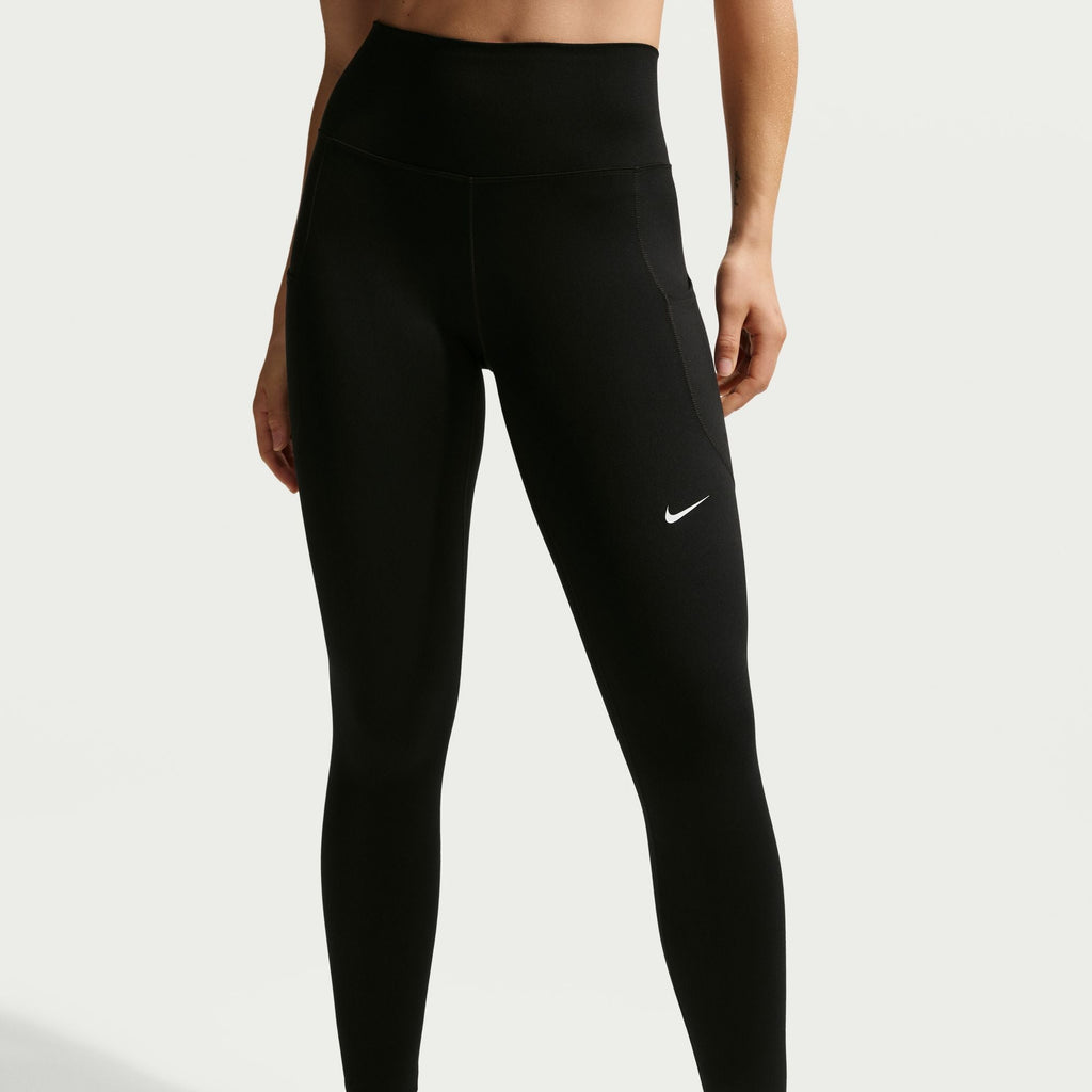 Legging Nike One pour Femme, taille haute, 7/8 - Noir/Blanc