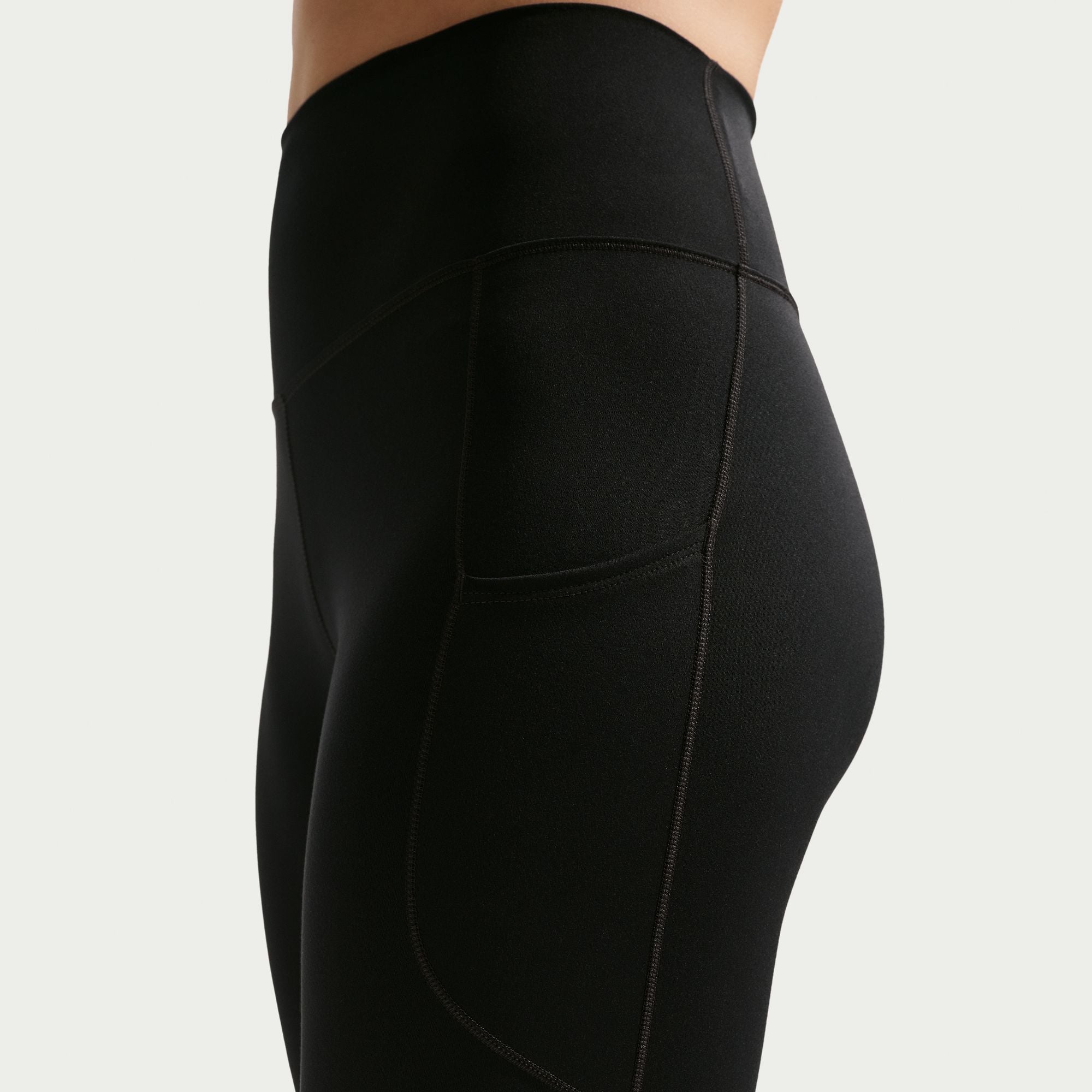 Legging Nike One pour Femme, taille haute, 7/8 - Noir/Blanc
