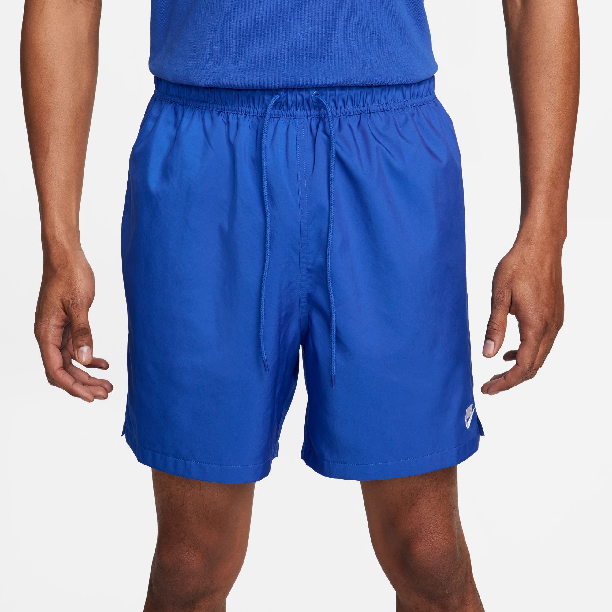 Short de sport Nike Club pour homme - Bleu roi/Blanc