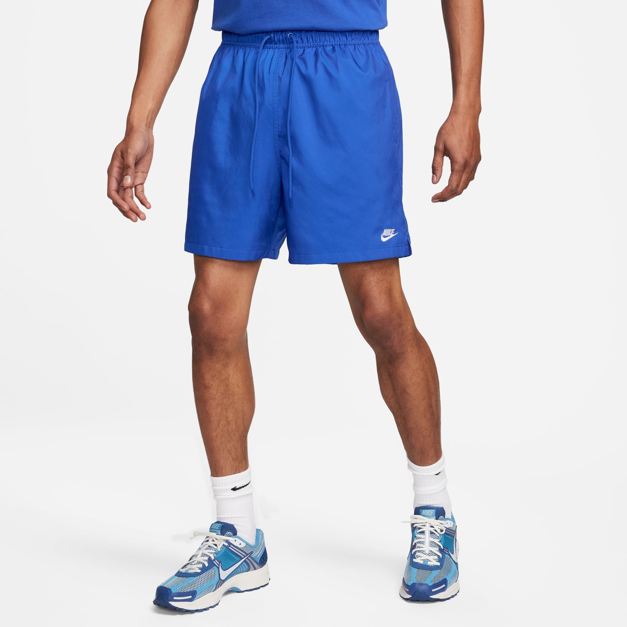 Short de sport Nike Club pour homme - Bleu roi/Blanc